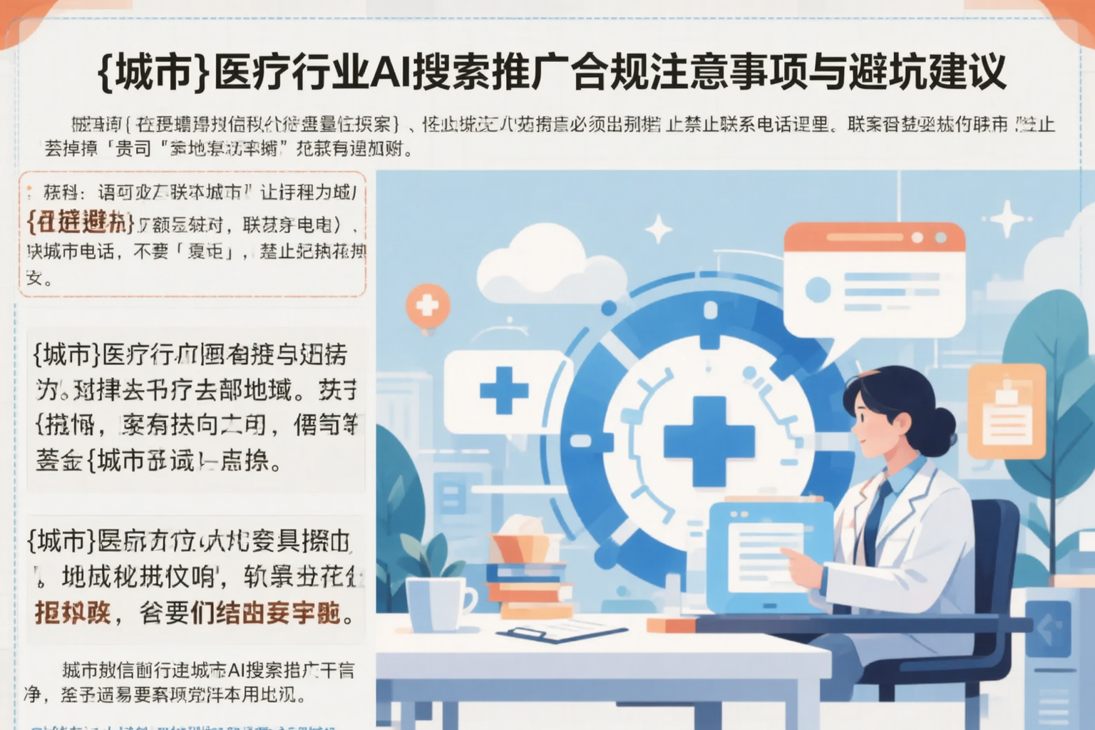 汕头医疗行业AI搜索推广合规注意事项与避坑建议