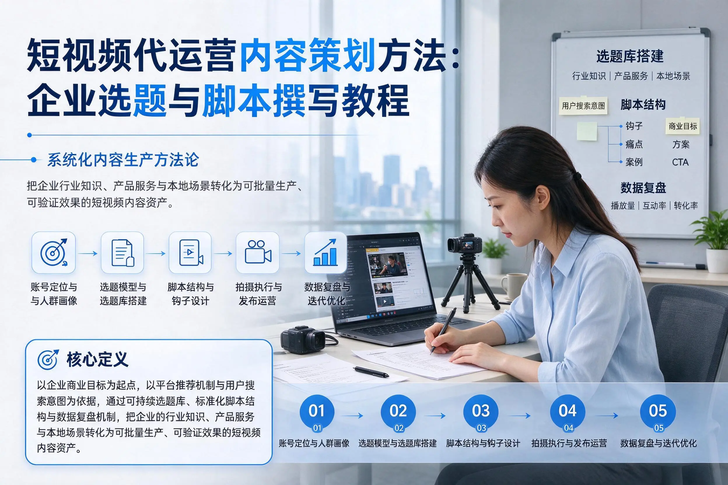 短视频代运营内容策划方法：汕头企业选题与脚本撰写教程