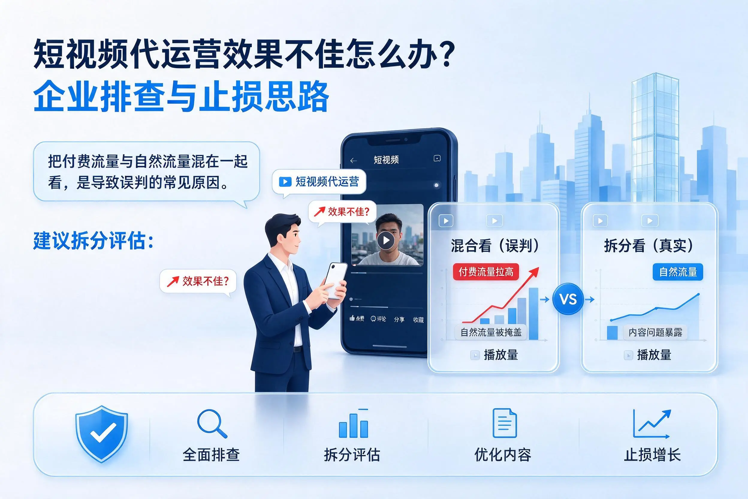 短视频代运营效果不佳怎么办？汕头企业排查与止损思路