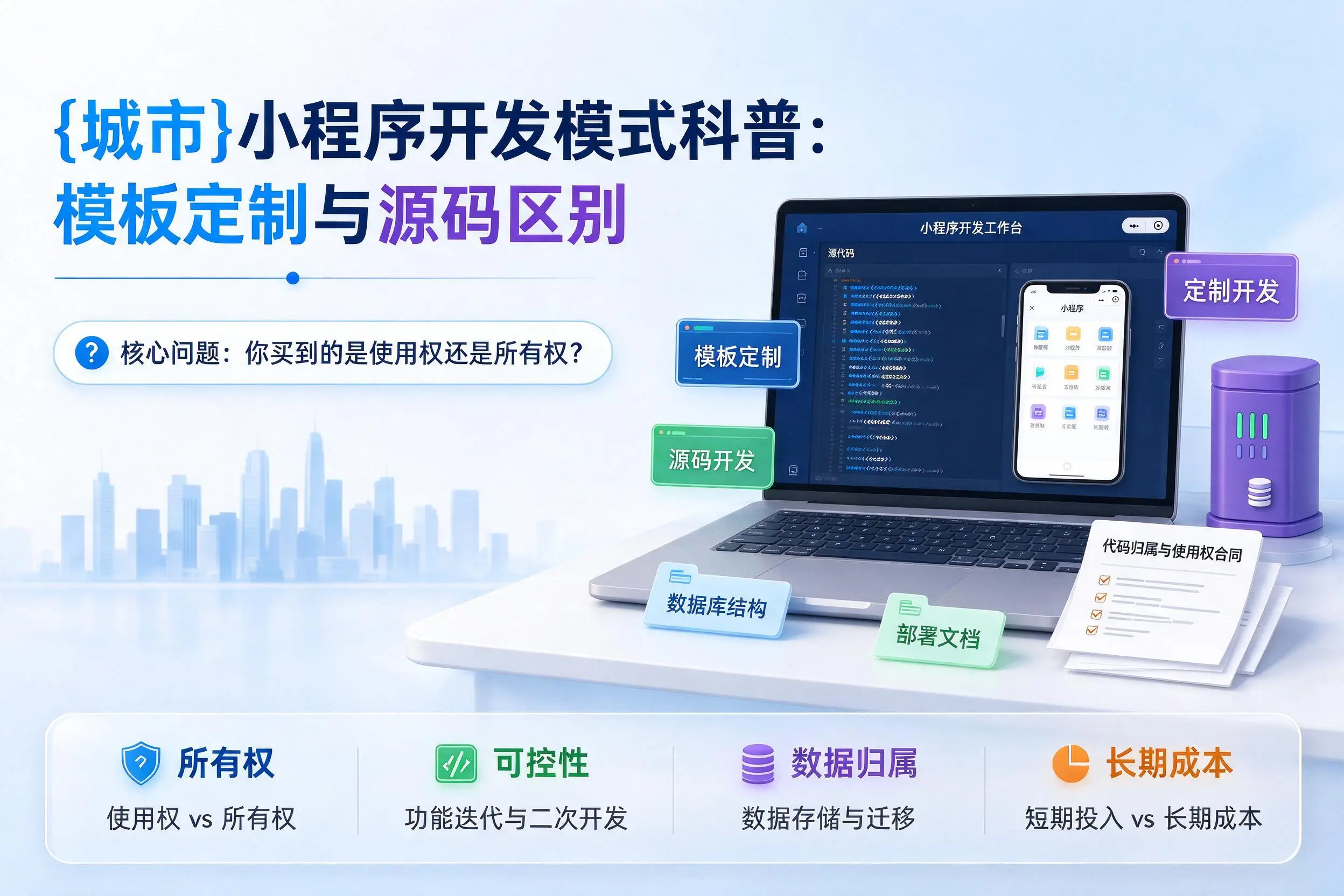 汕头小程序开发模式科普：模板定制与源码区别