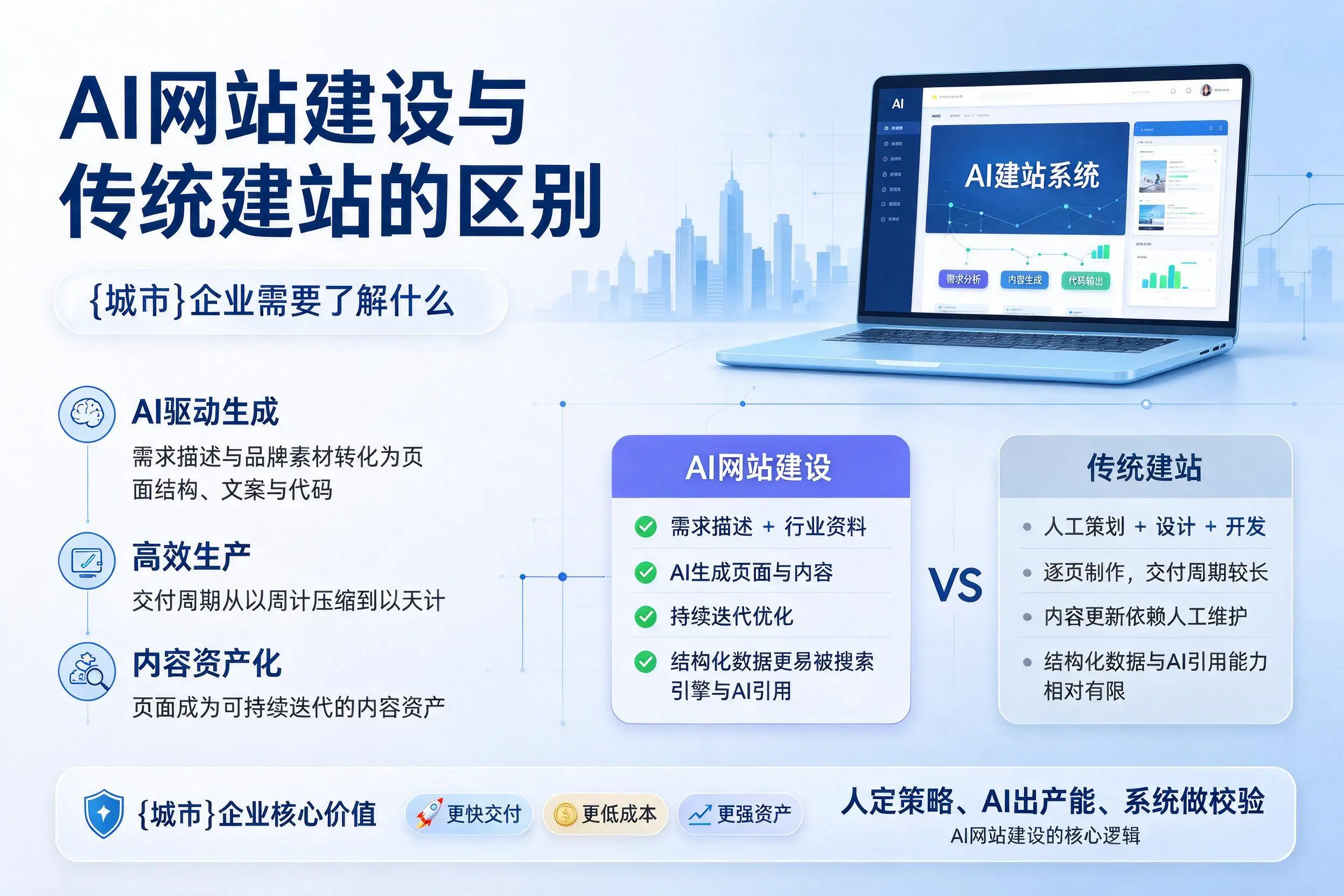 AI网站建设与传统建站的区别,汕头企业需要了解什么