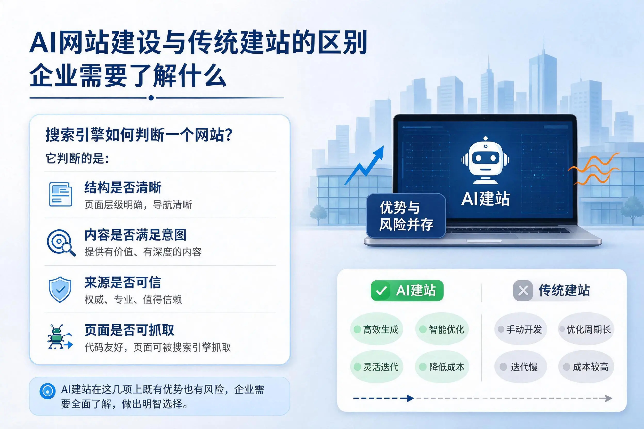 AI网站建设与传统建站的区别,汕头企业需要了解什么