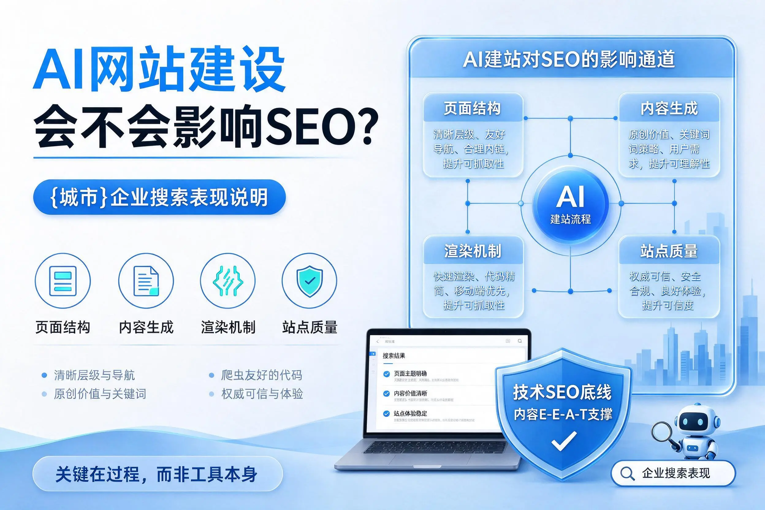 AI网站建设会不会影响SEO?汕头企业搜索表现说明