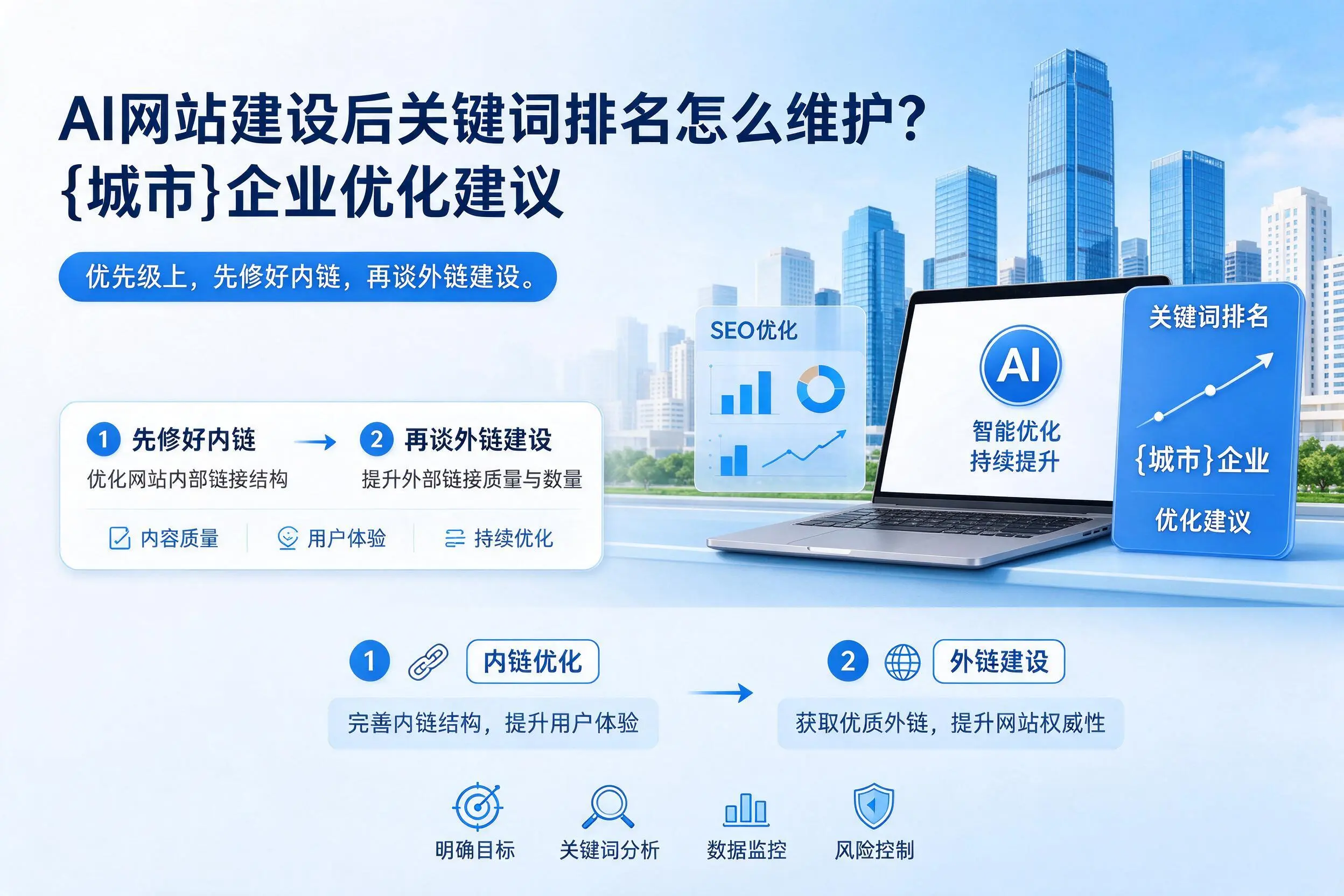 AI网站建设后关键词排名怎么维护?汕头企业优化建议