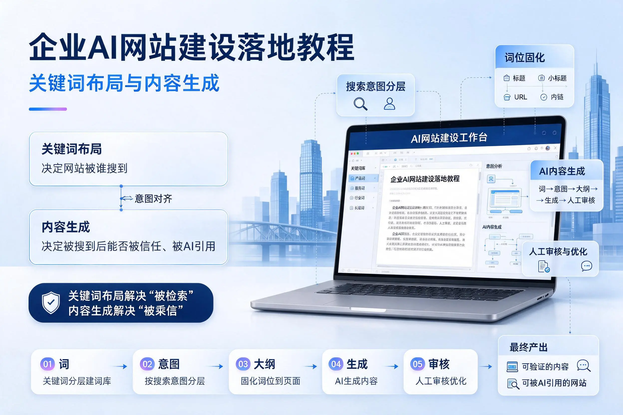 汕头企业AI网站建设落地教程：关键词布局与内容生成