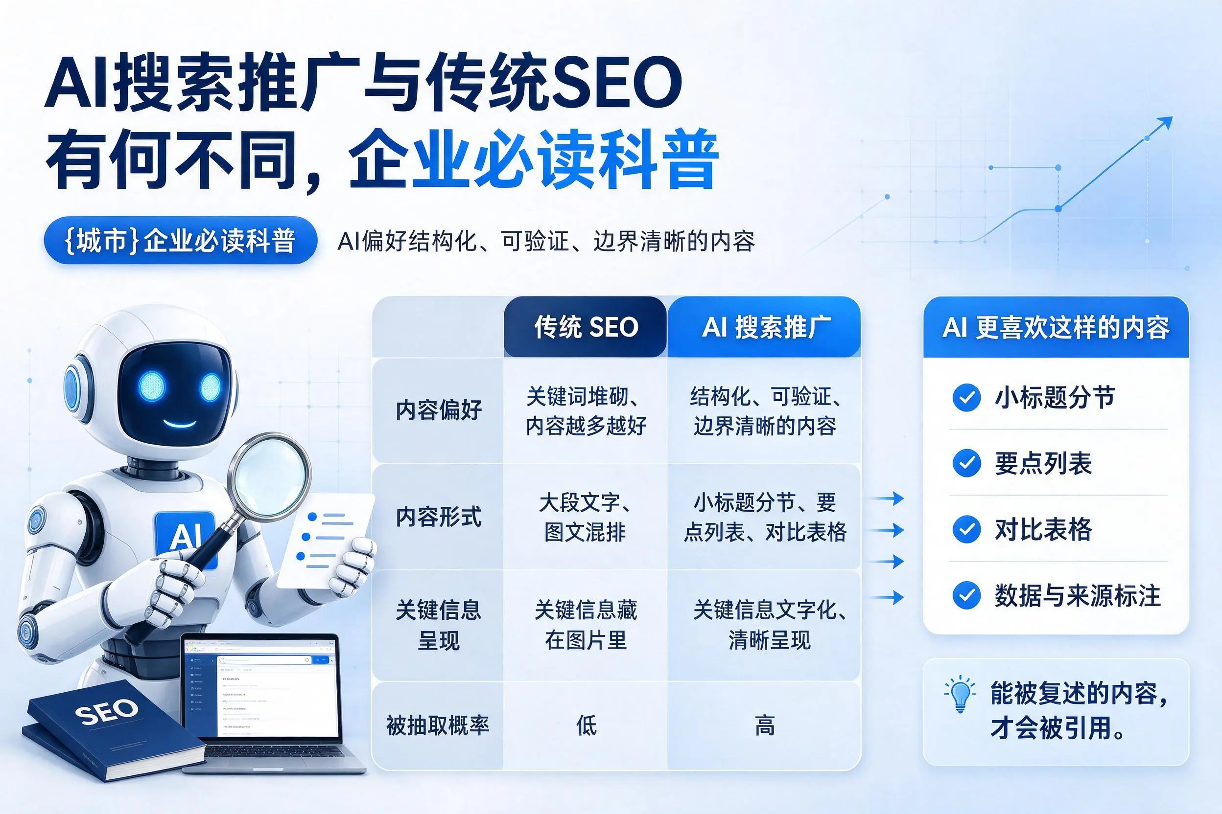 AI搜索推广与传统SEO有何不同，汕头企业必读科普